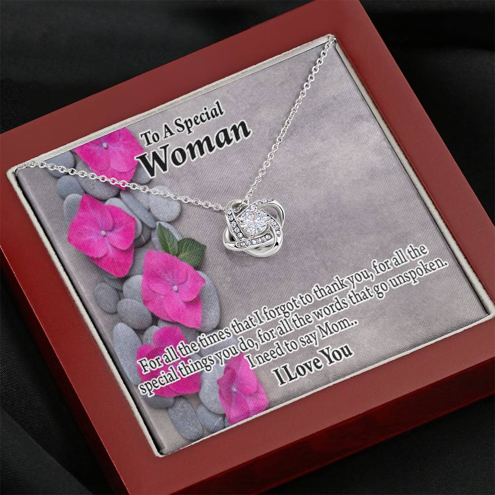 To Mom You'Re Special Love Knot Message Card From Son Daughter Gift Anniversary Birthday Graduation Mothers Day-Express Your Love Gifts