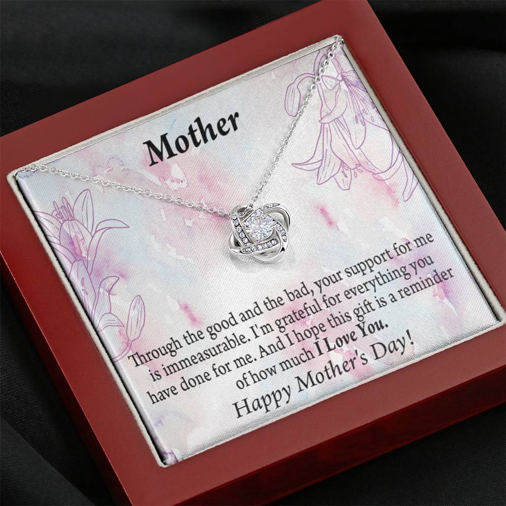 Happy Mother'S Day So Grateful Love Knot Message Card From Son Daughter Gift Anniversary Birthday Graduation Mothers Day-Express Your Love Gifts