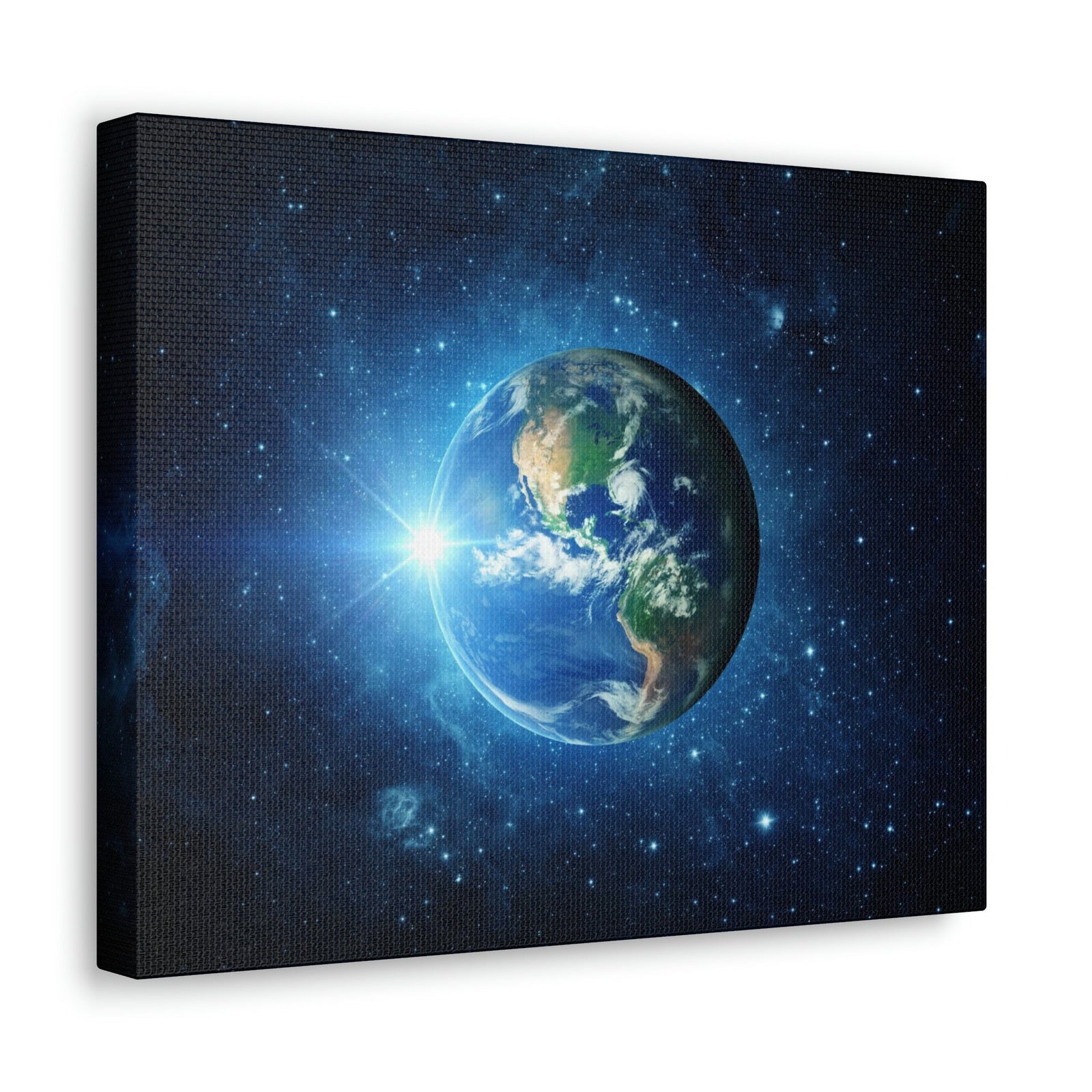 Astonishing Earth and Stars Scene Beautiful Awesome and Breathtaking Beauty Nature Scene Shining Stars in Galaxy Wall Art Ready to Hang Unframed-Express Your Love Gifts