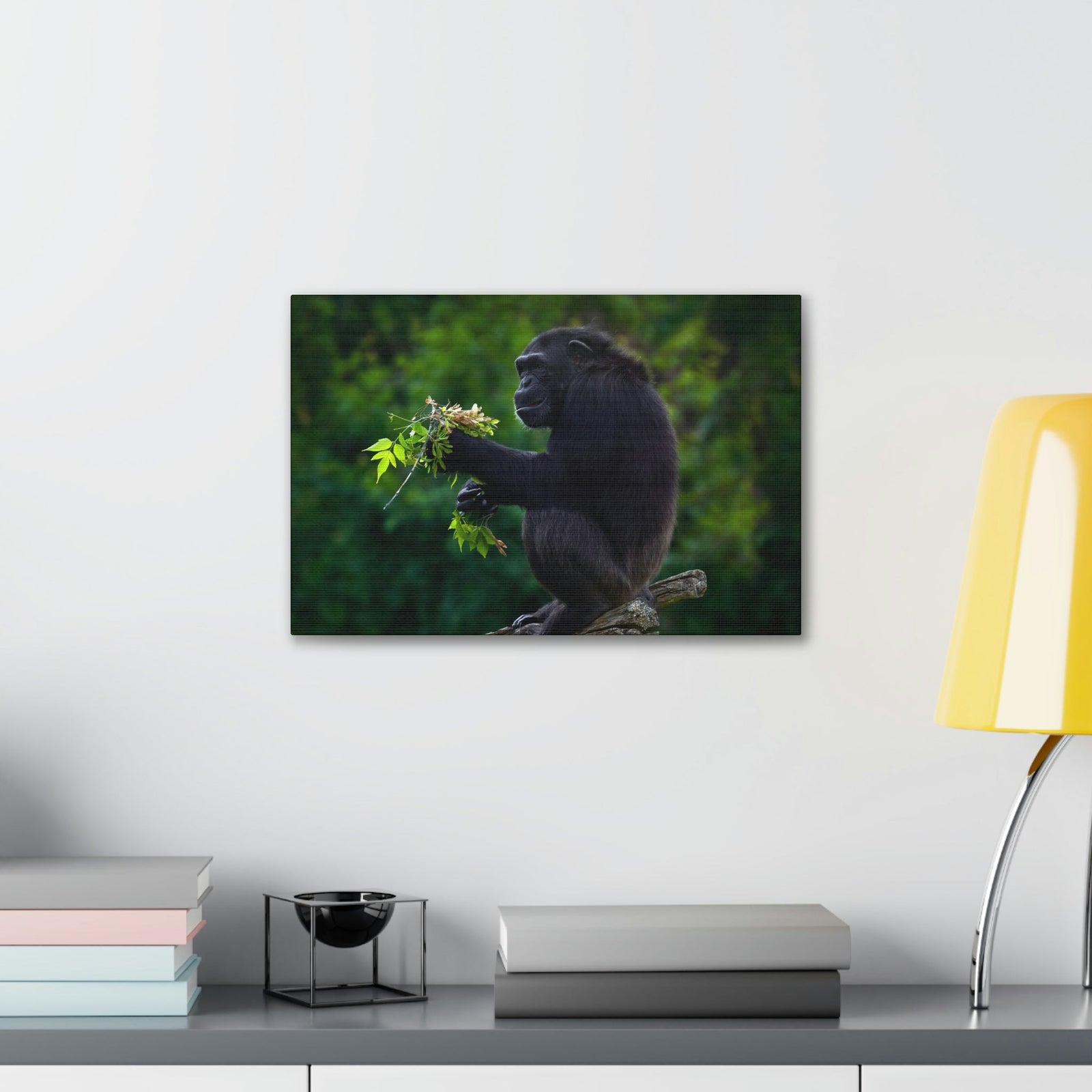 Scripture Walls Bonobo Hunting Bonobo on Hunt Print Animal Wall Art Wildlife Canvas Prints Wall Art Ready to Hang Unframed-Express Your Love Gifts