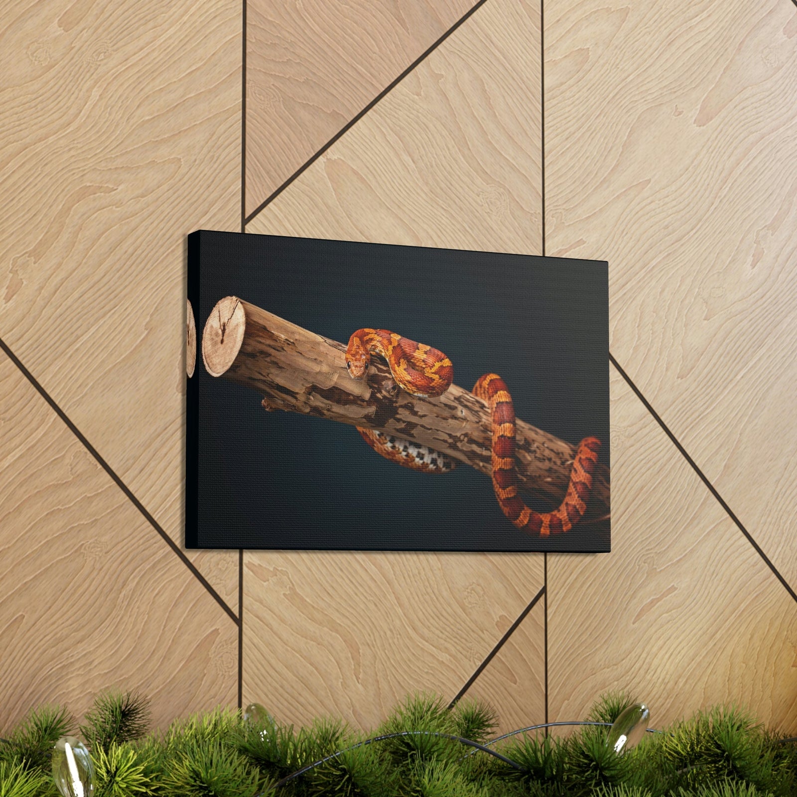 Scripture Walls Corn Snake Hunting Corn Snake on Hunt Print Animal Wall Art Wildlife Canvas Prints Wall Art Ready to Hang Unframed-Express Your Love Gifts