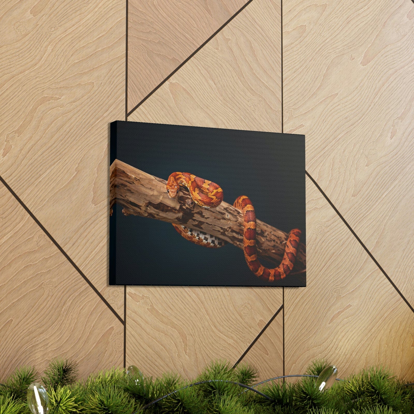 Scripture Walls Corn Snake Hunting Corn Snake on Hunt Print Animal Wall Art Wildlife Canvas Prints Wall Art Ready to Hang Unframed-Express Your Love Gifts