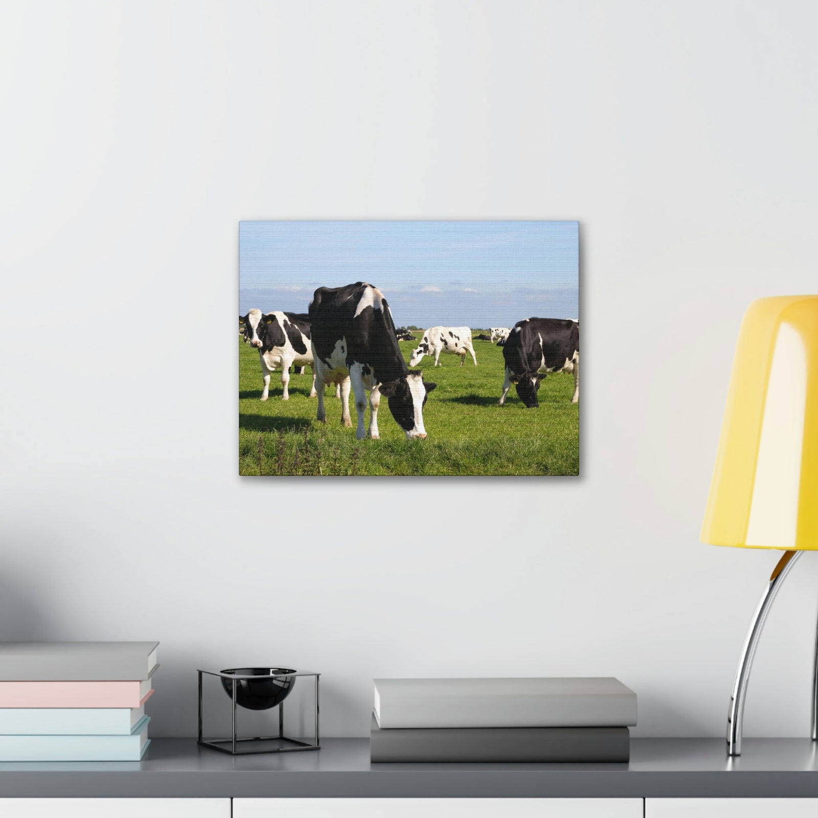 Scripture Walls Cow Couple Cow Troop Print Animal Wall Art Wildlife Canvas Prints Wall Art Ready to Hang Unframed-Express Your Love Gifts