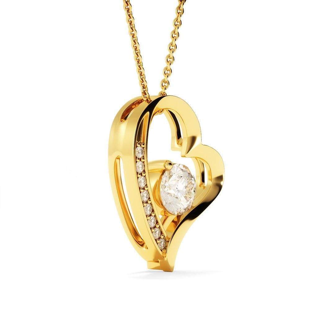 To Mom Covid Mothers Day from Daughter Forever Love Necklace Message Card Stainless Steel or 18k Gold-Express Your Love Gifts