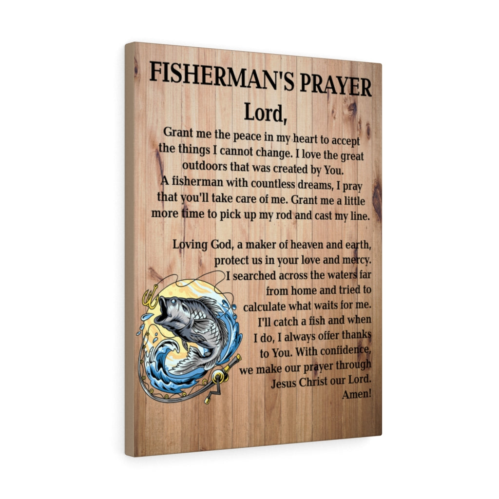 Fishing Wall Decor Fisherman's Prayer Fishing Quote Wall Art Gift For Fisherman Quote Print Ready to Hang Unframed-Express Your Love Gifts