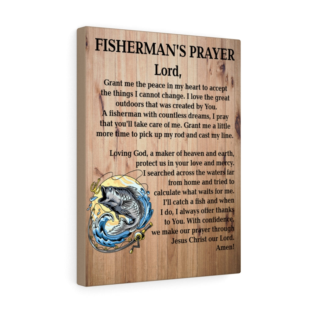 Fishing Wall Decor Fisherman's Prayer Fishing Quote Wall Art Gift For Fisherman Quote Print Ready to Hang Unframed-Express Your Love Gifts