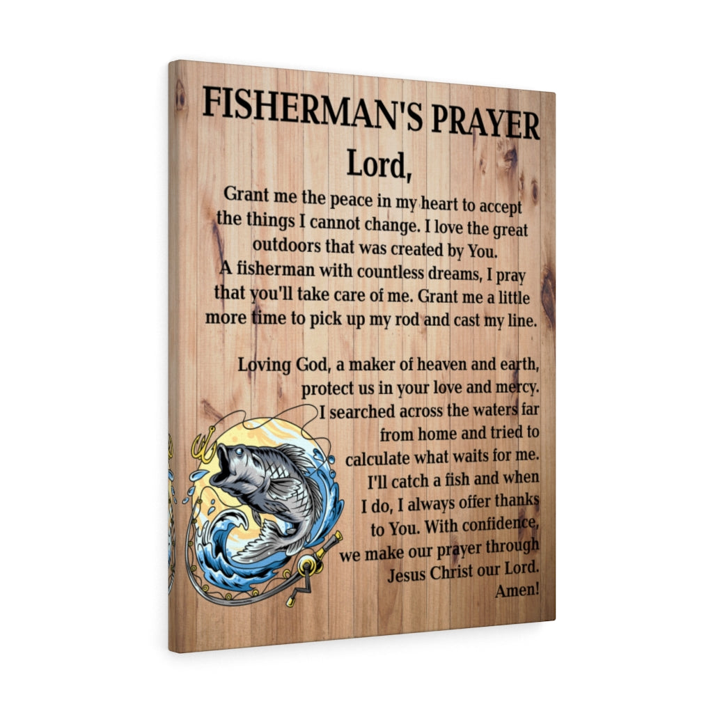 Fishing Wall Decor Fisherman's Prayer Fishing Quote Wall Art Gift For Fisherman Quote Print Ready to Hang Unframed-Express Your Love Gifts
