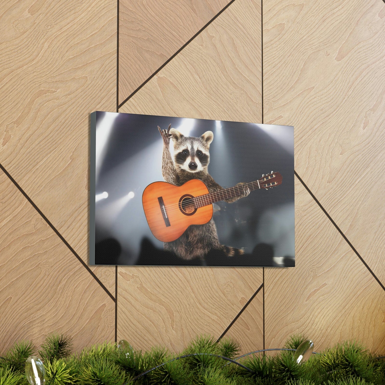 Funny Raccoon Silly Raccoon Inside Wall Art Ready to Hang Unframed-Express Your Love Gifts