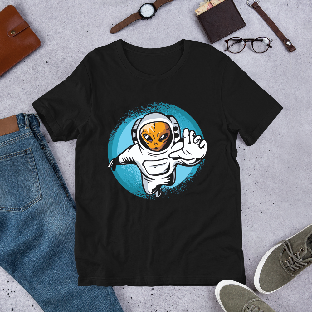 Gift for Alien UFO Fan Alien Astronaut UFO TShirt-Express Your Love Gifts