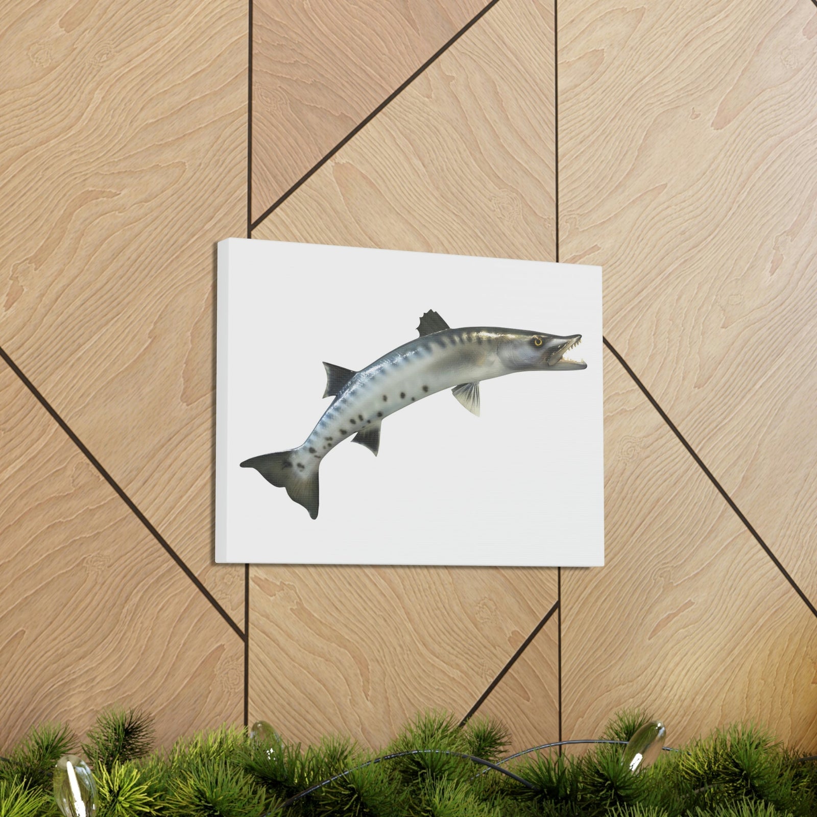 Great Baracuda Outside Wall Art Ready to Hang Unframed-Express Your Love Gifts