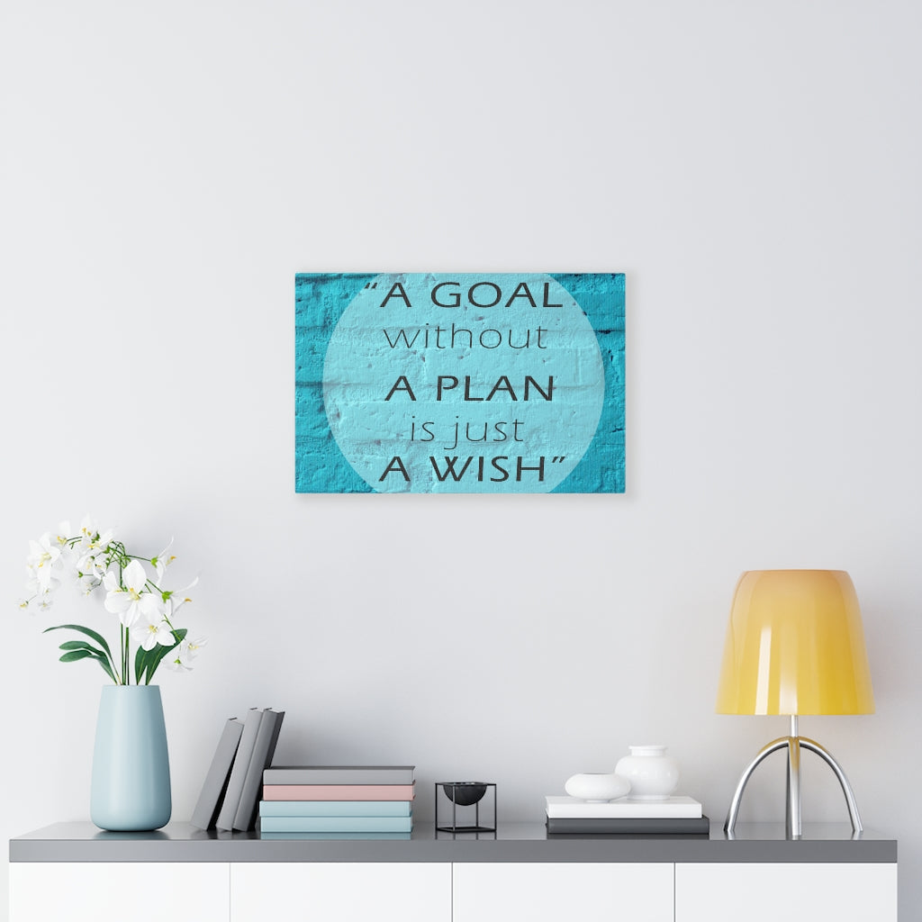 Scripture Walls Inspirational Wall Art A Goal Without A Plan Motivational Print Ready to Hang Artwork Unframed-Express Your Love Gifts