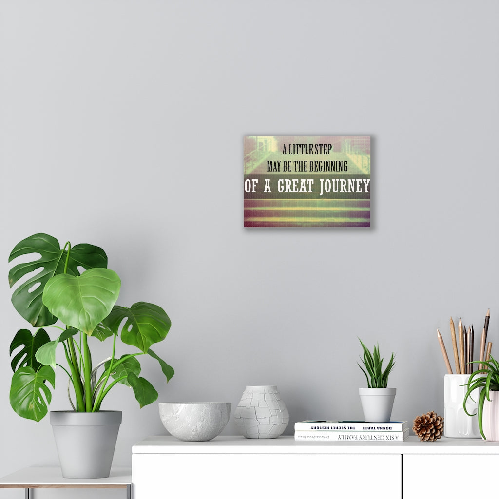 Scripture Walls Inspirational Wall Art A Great Journey Wall Art Motivational Motto Inspiring Prints Artwork Decor Ready to Hang Unframed-Express Your Love Gifts