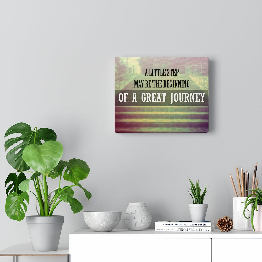 Scripture Walls Inspirational Wall Art A Great Journey Wall Art Motivational Motto Inspiring Prints Artwork Decor Ready to Hang Unframed-Express Your Love Gifts