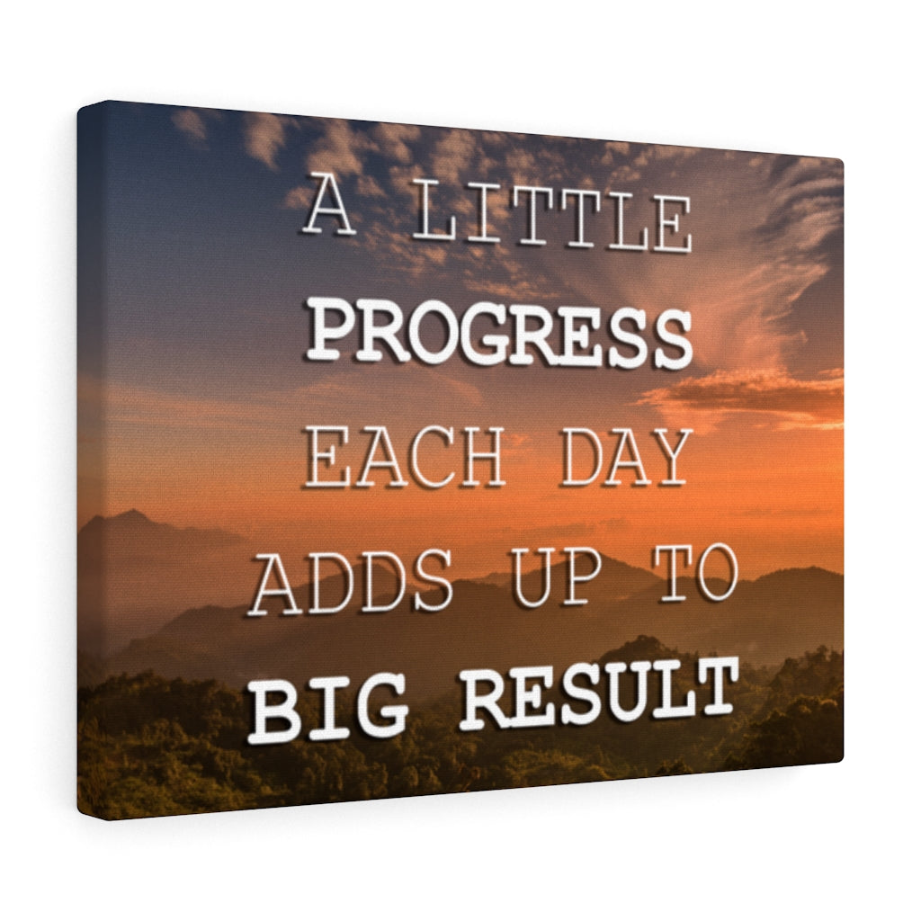 Scripture Walls Inspirational Wall Art A Little Progress Each Day Motivational Print Ready to Hang Artwork Unframed-Express Your Love Gifts