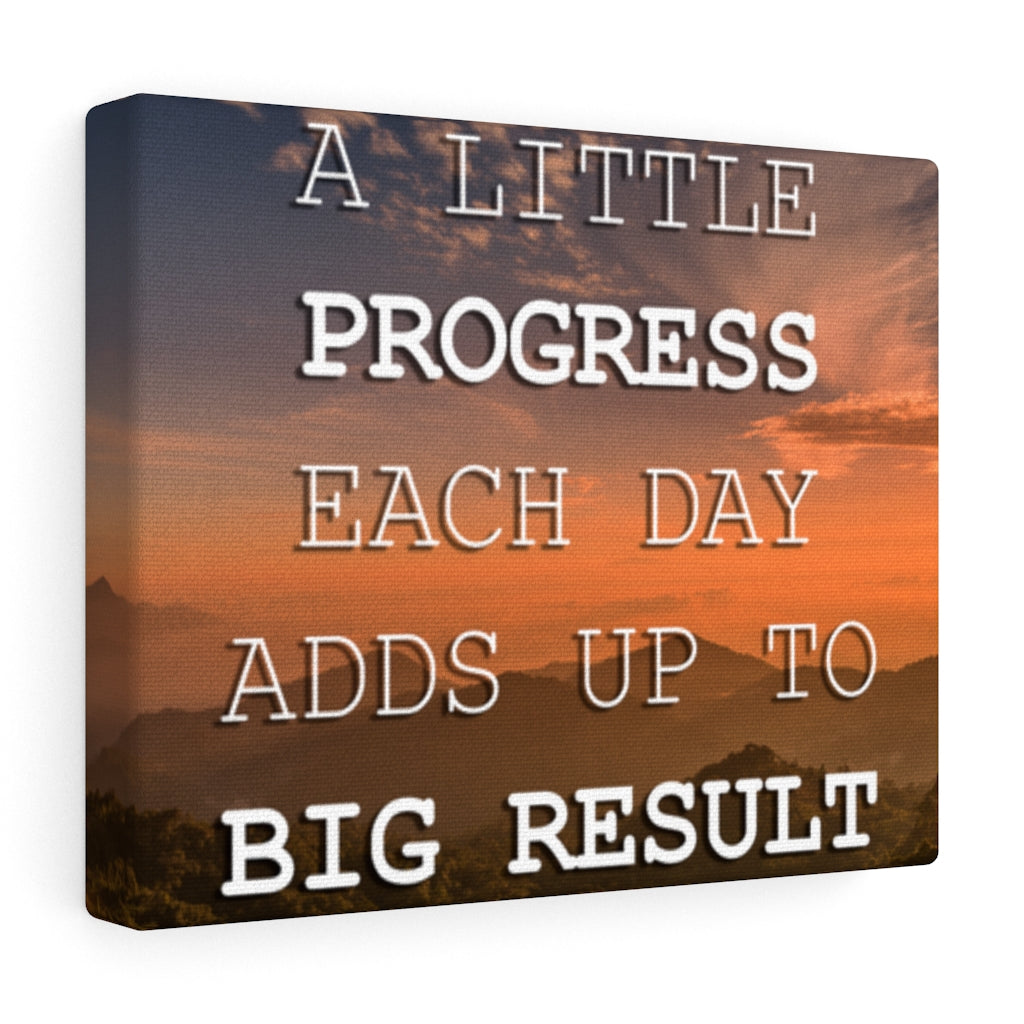 Scripture Walls Inspirational Wall Art A Little Progress Each Day Motivational Print Ready to Hang Artwork Unframed-Express Your Love Gifts