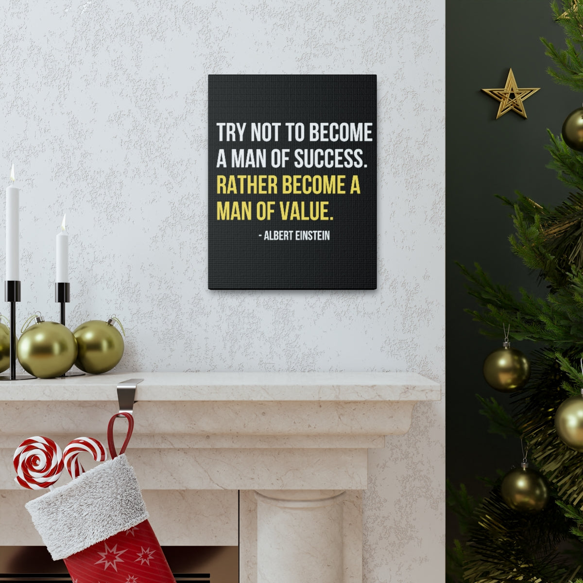Scripture Walls Inspirational Wall Art A Man Of Value Motivation Wall Decor for Home Office Gym Inspiring Success Quote Print Ready to Hang Unframed-Express Your Love Gifts