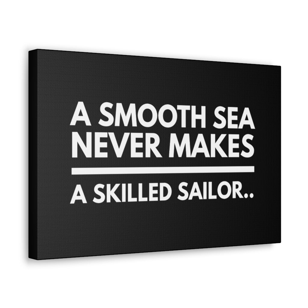 Scripture Walls Inspirational Wall Art A Smooth Sea Motivation Wall Decor for Home Office Gym Inspiring Success Quote Print Ready to Hang Unframed-Express Your Love Gifts