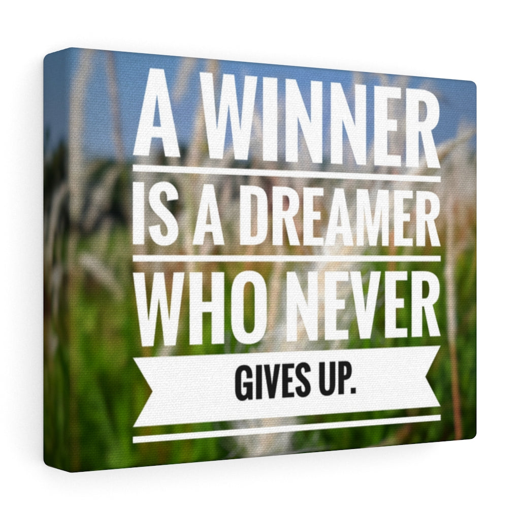 Scripture Walls Inspirational Wall Art A Winner Is a Dreamer Motivational Print Ready to Hang Artwork Unframed-Express Your Love Gifts