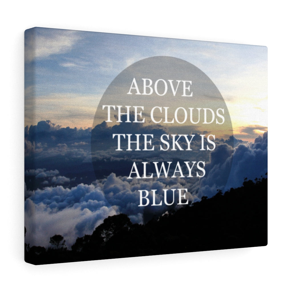 Scripture Walls Inspirational Wall Art Above The Clouds The Sky Motivational Print Ready to Hang Artwork Unframed-Express Your Love Gifts