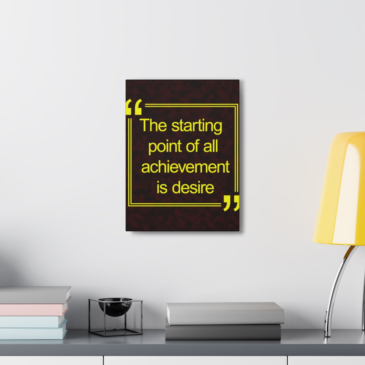 Scripture Walls Inspirational Wall Art Achievement Is Desire Motivation Wall Decor for Home Office Gym Inspiring Success Quote Print Ready to Hang Unframed-Express Your Love Gifts
