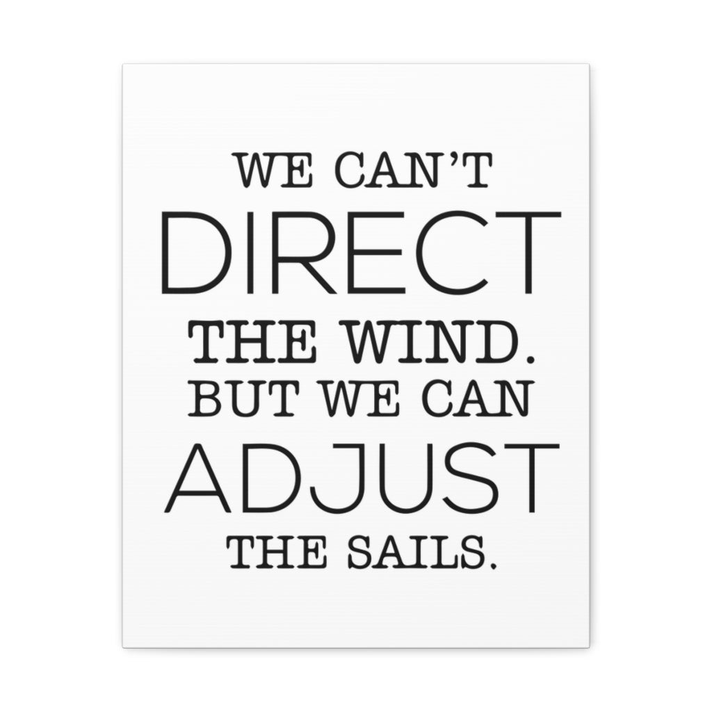 Scripture Walls Inspirational Wall Art Adjust The Sails Motivation Wall Decor for Home Office Gym Inspiring Success Quote Print Ready to Hang Unframed-Express Your Love Gifts