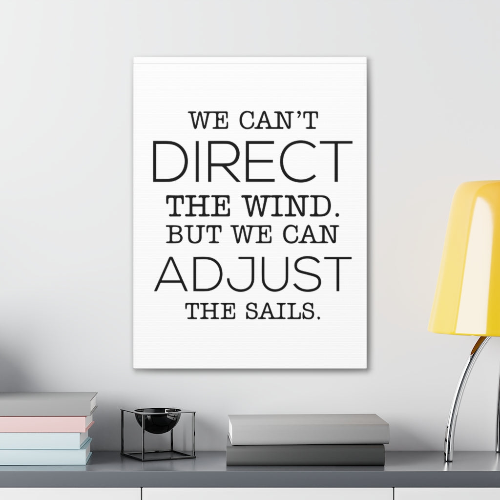 Scripture Walls Inspirational Wall Art Adjust The Sails Motivation Wall Decor for Home Office Gym Inspiring Success Quote Print Ready to Hang Unframed-Express Your Love Gifts