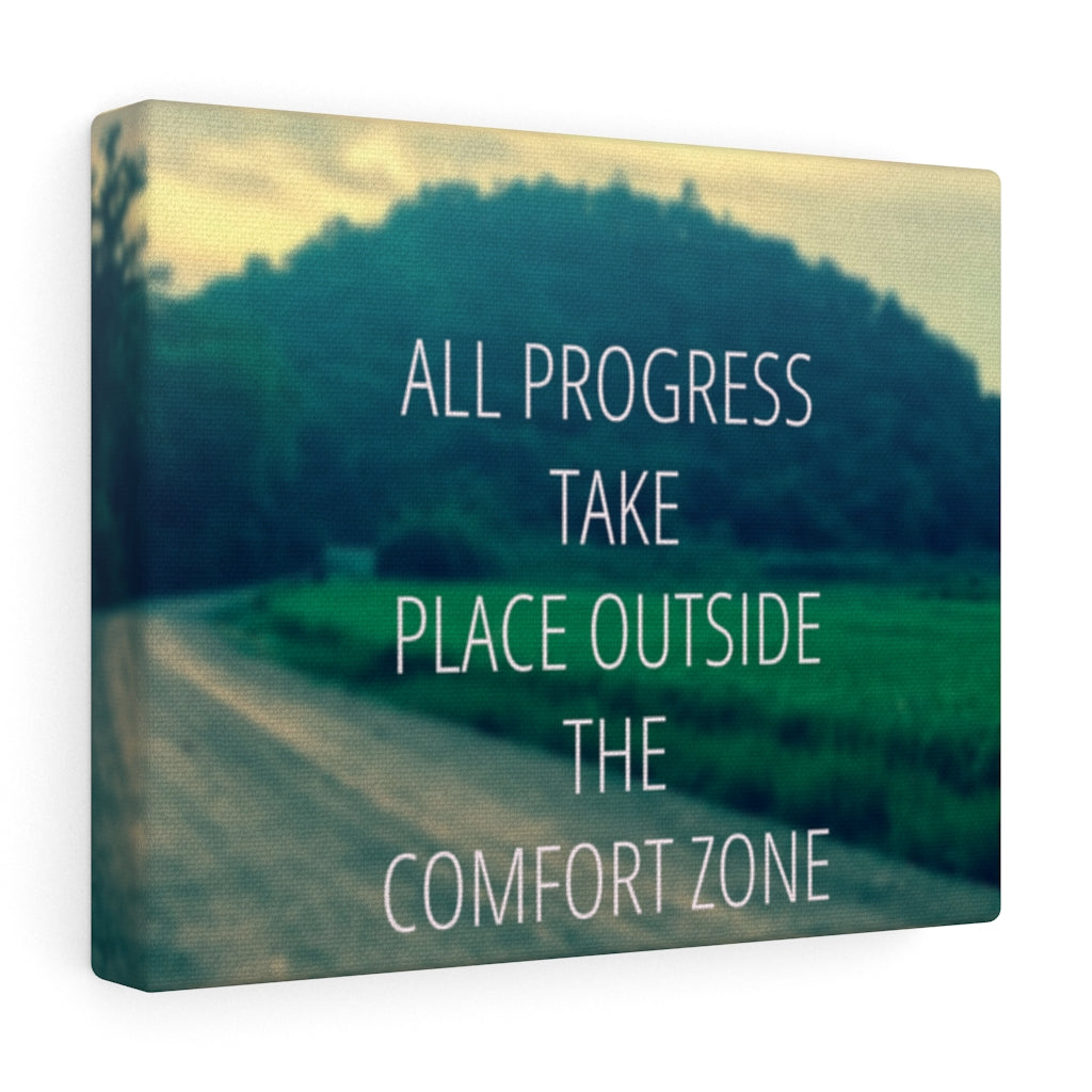 Scripture Walls Inspirational Wall Art All Progress Take Place Motivational Print Ready to Hang Artwork Unframed-Express Your Love Gifts