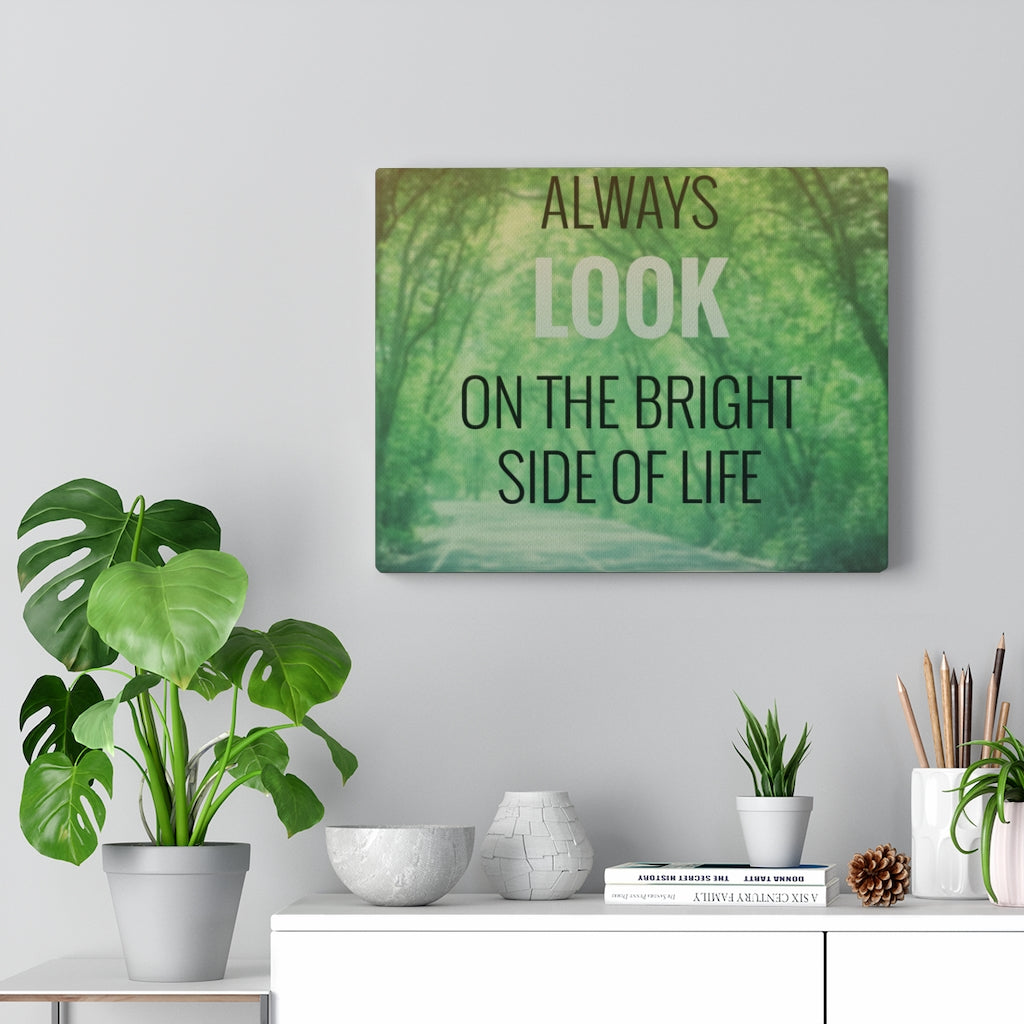 Scripture Walls Inspirational Wall Art Always Look On The Bright Motivational Print Ready to Hang Artwork Unframed-Express Your Love Gifts