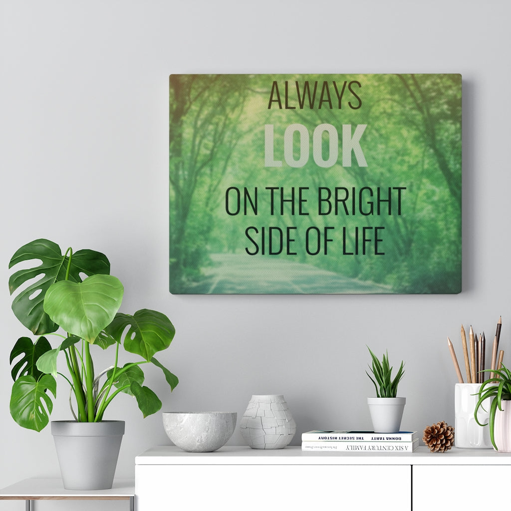 Scripture Walls Inspirational Wall Art Always Look On The Bright Motivational Print Ready to Hang Artwork Unframed-Express Your Love Gifts