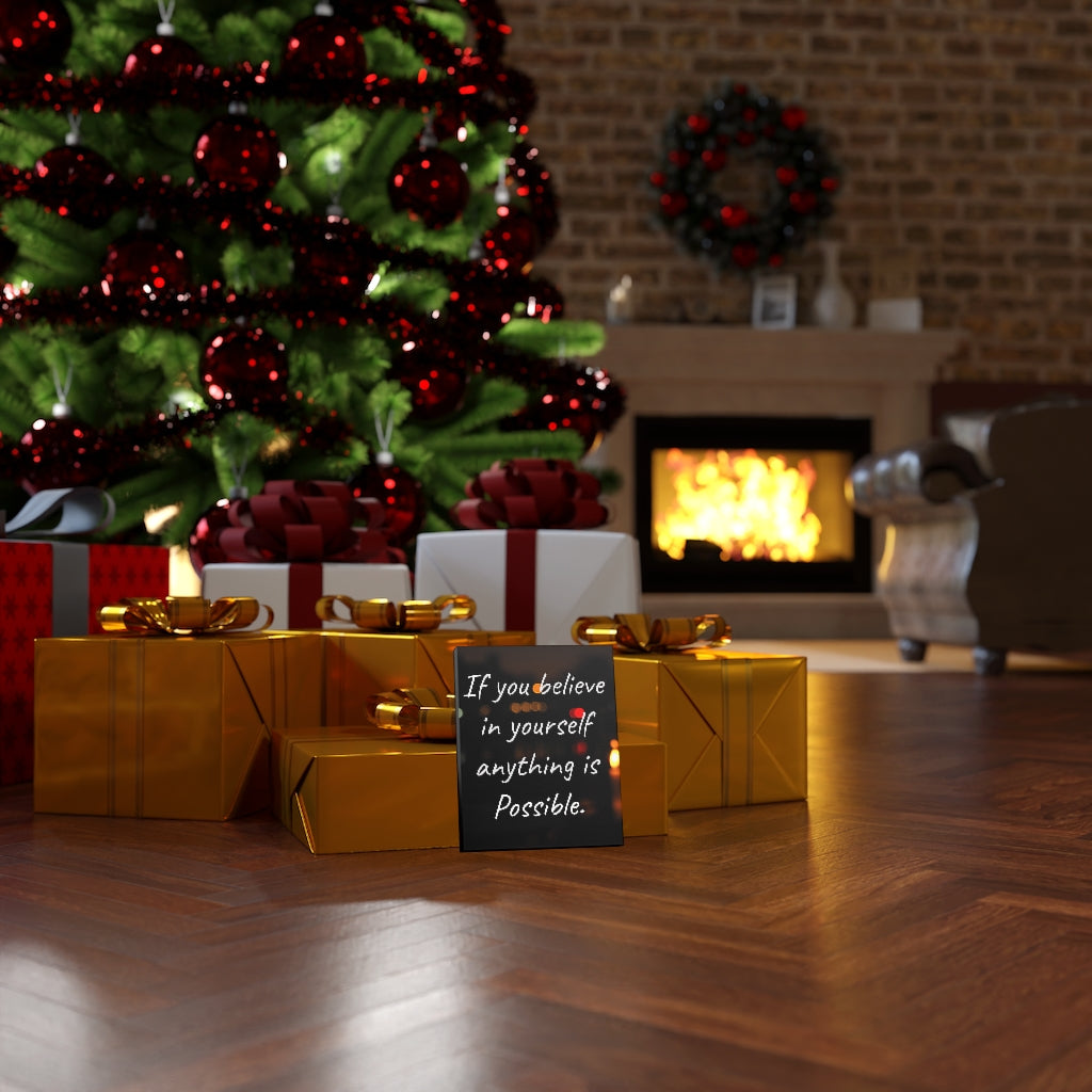 Scripture Walls Inspirational Wall Art Anything Is Possible Motivational Print Ready to Hang Artwork Unframed-Express Your Love Gifts