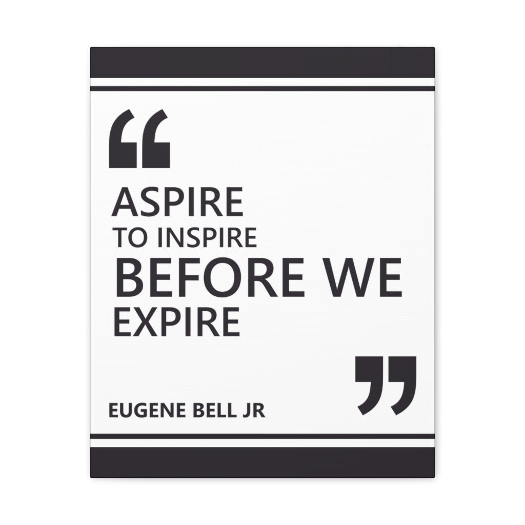 Scripture Walls Inspirational Wall Art Aspire To Inspire Motivation Wall Decor for Home Office Gym Inspiring Success Quote Print Ready to Hang Unframed-Express Your Love Gifts