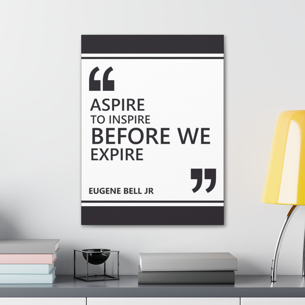 Scripture Walls Inspirational Wall Art Aspire To Inspire Motivation Wall Decor for Home Office Gym Inspiring Success Quote Print Ready to Hang Unframed-Express Your Love Gifts
