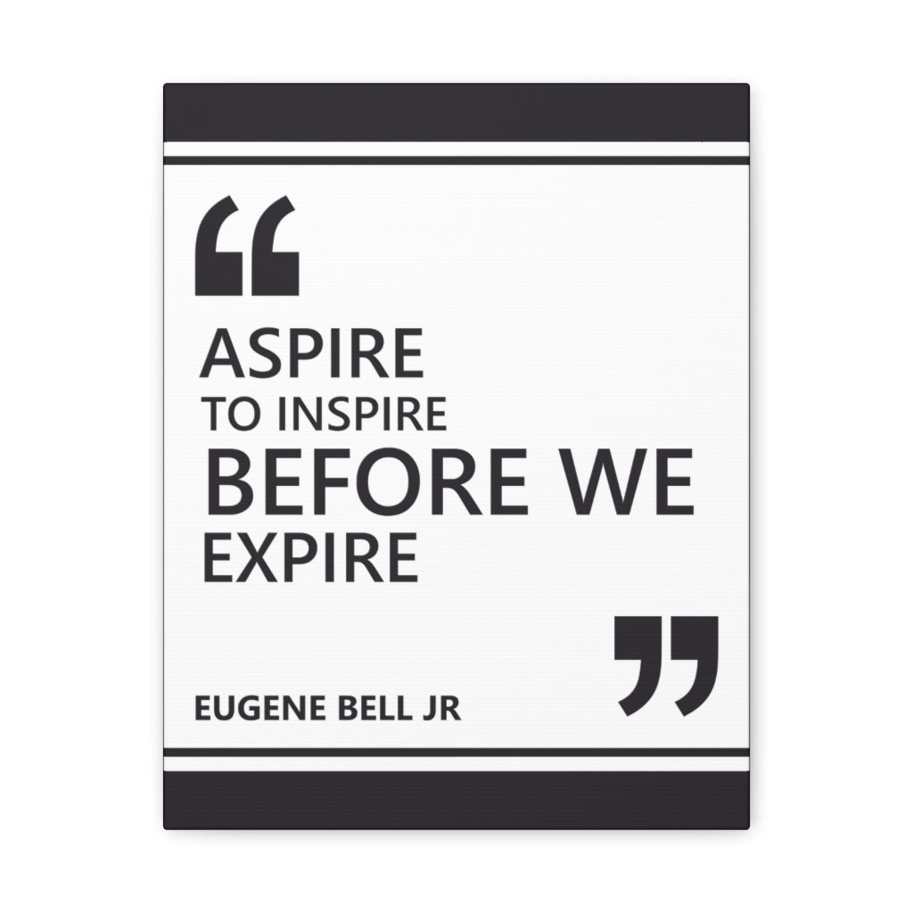 Scripture Walls Inspirational Wall Art Aspire To Inspire Motivation Wall Decor for Home Office Gym Inspiring Success Quote Print Ready to Hang Unframed-Express Your Love Gifts