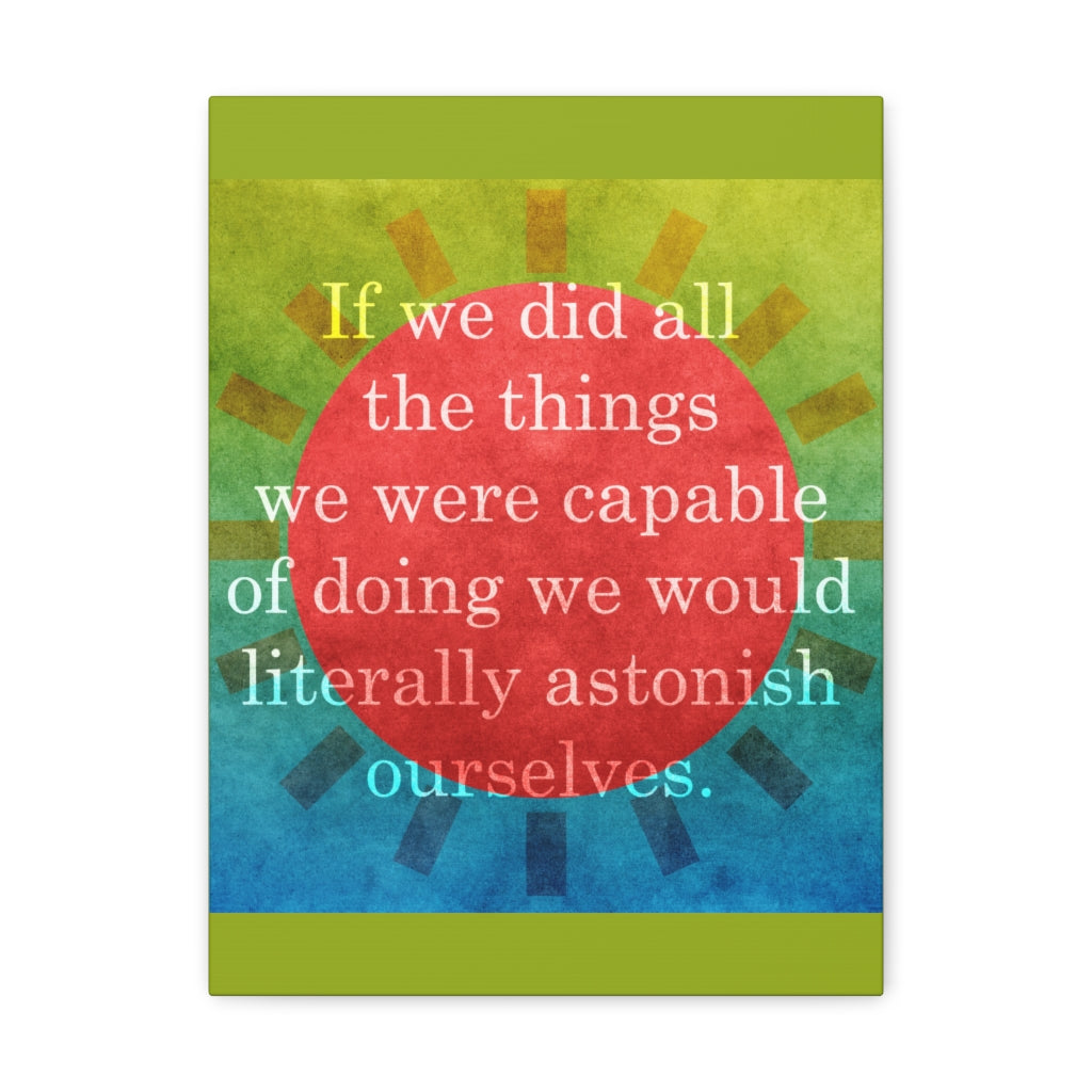 Scripture Walls Inspirational Wall Art Astonish Ourselves Motivation Wall Decor for Home Office Gym Inspiring Success Quote Print Ready to Hang Unframed-Express Your Love Gifts