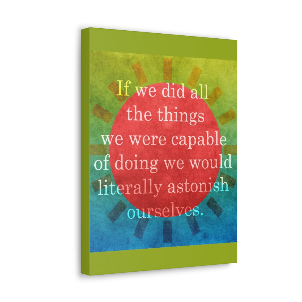 Scripture Walls Inspirational Wall Art Astonish Ourselves Motivation Wall Decor for Home Office Gym Inspiring Success Quote Print Ready to Hang Unframed-Express Your Love Gifts