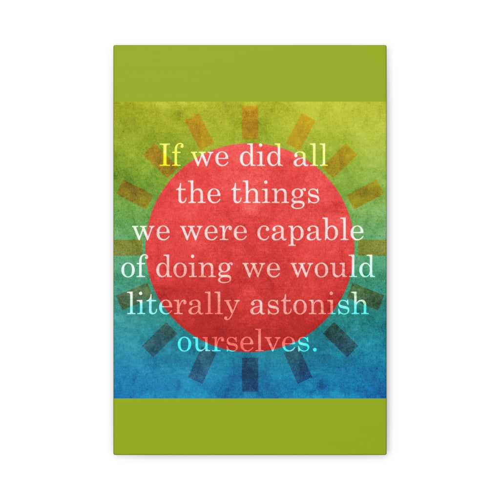 Scripture Walls Inspirational Wall Art Astonish Ourselves Motivation Wall Decor for Home Office Gym Inspiring Success Quote Print Ready to Hang Unframed-Express Your Love Gifts