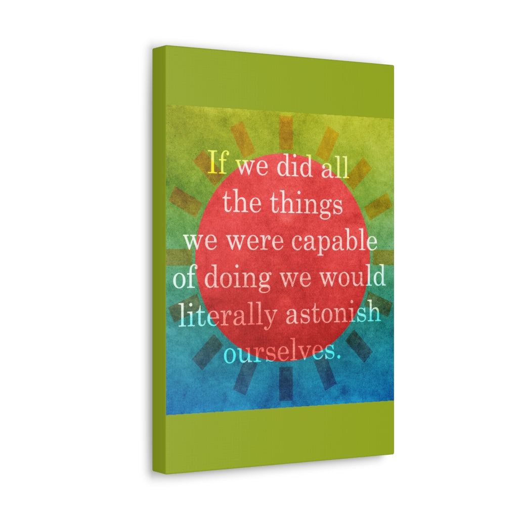 Scripture Walls Inspirational Wall Art Astonish Ourselves Motivation Wall Decor for Home Office Gym Inspiring Success Quote Print Ready to Hang Unframed-Express Your Love Gifts