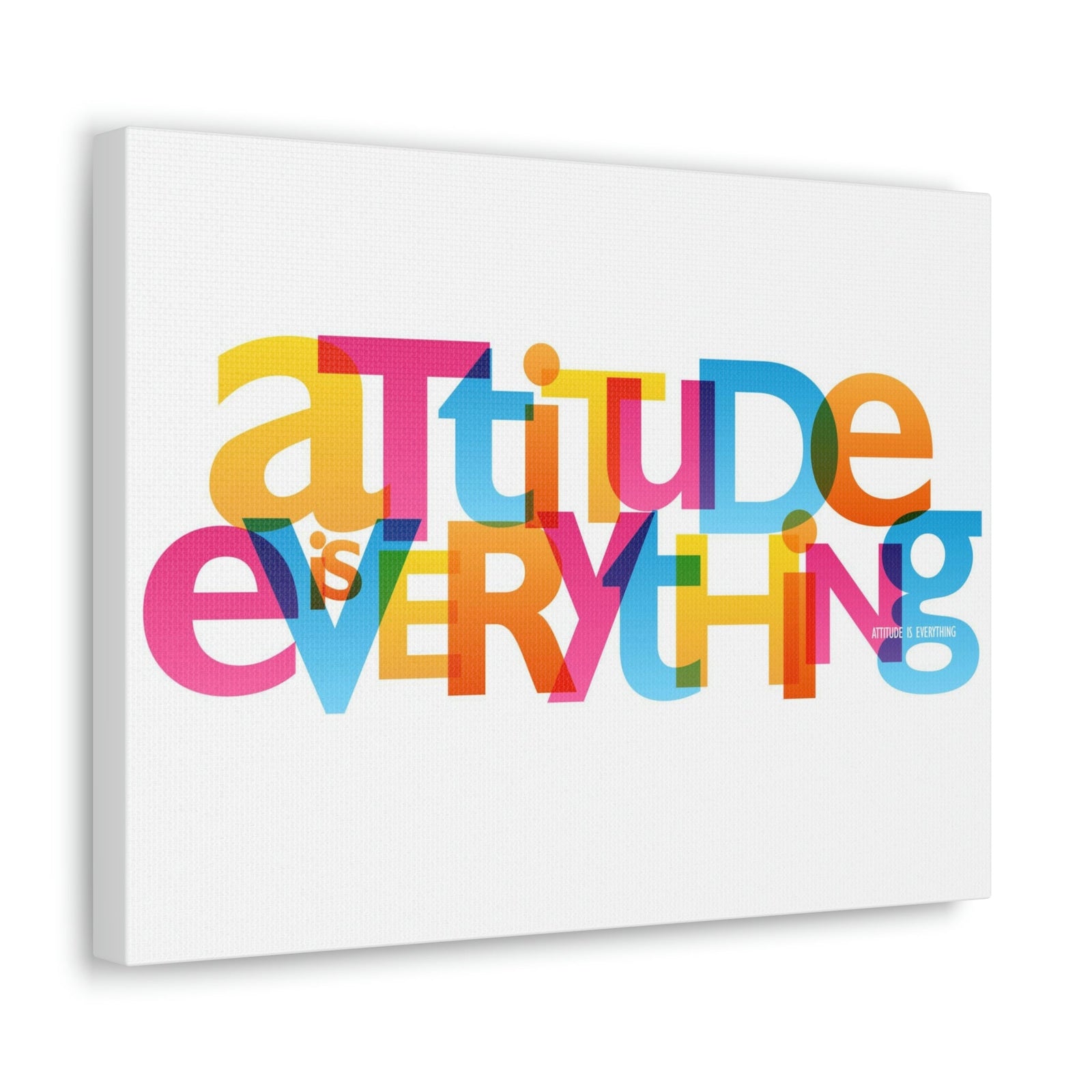 Scripture Walls Inspirational Wall Art Attitude Is Everything Motivation Wall Decor for Home Office Gym Inspiring Success Quote Print Ready to Hang Unframed-Express Your Love Gifts