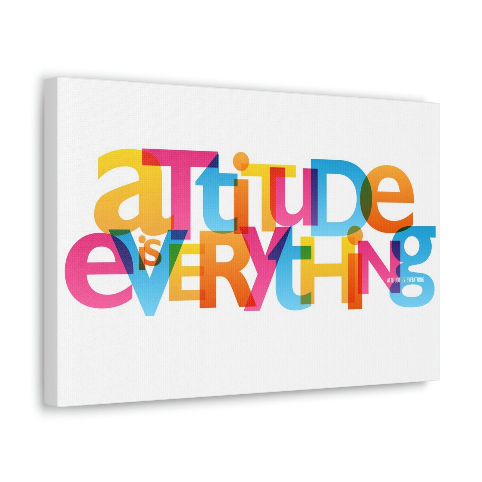 Scripture Walls Inspirational Wall Art Attitude Is Everything Motivation Wall Decor for Home Office Gym Inspiring Success Quote Print Ready to Hang Unframed-Express Your Love Gifts