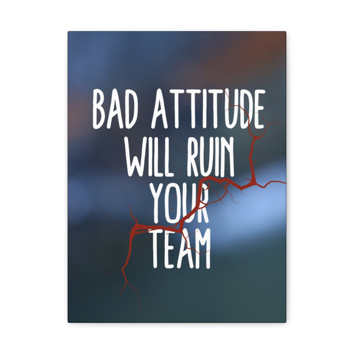 Scripture Walls Inspirational Wall Art Bad Attitude Will Ruin Motivation Wall Decor for Home Office Gym Inspiring Success Quote Print Ready to Hang Unframed-Express Your Love Gifts