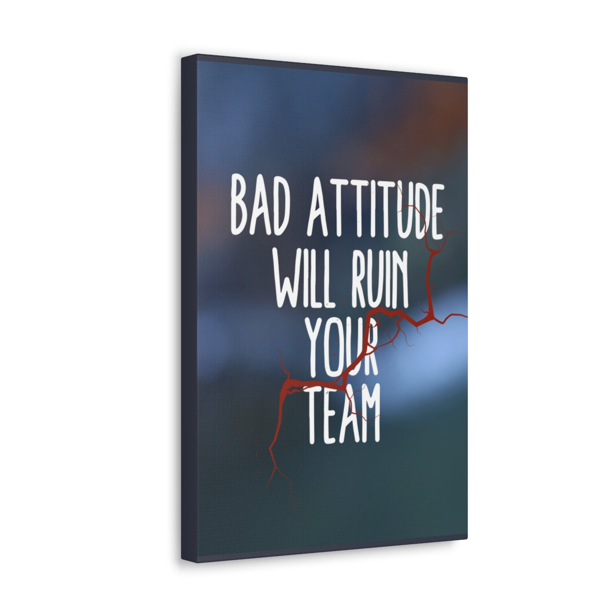 Scripture Walls Inspirational Wall Art Bad Attitude Will Ruin Motivation Wall Decor for Home Office Gym Inspiring Success Quote Print Ready to Hang Unframed-Express Your Love Gifts