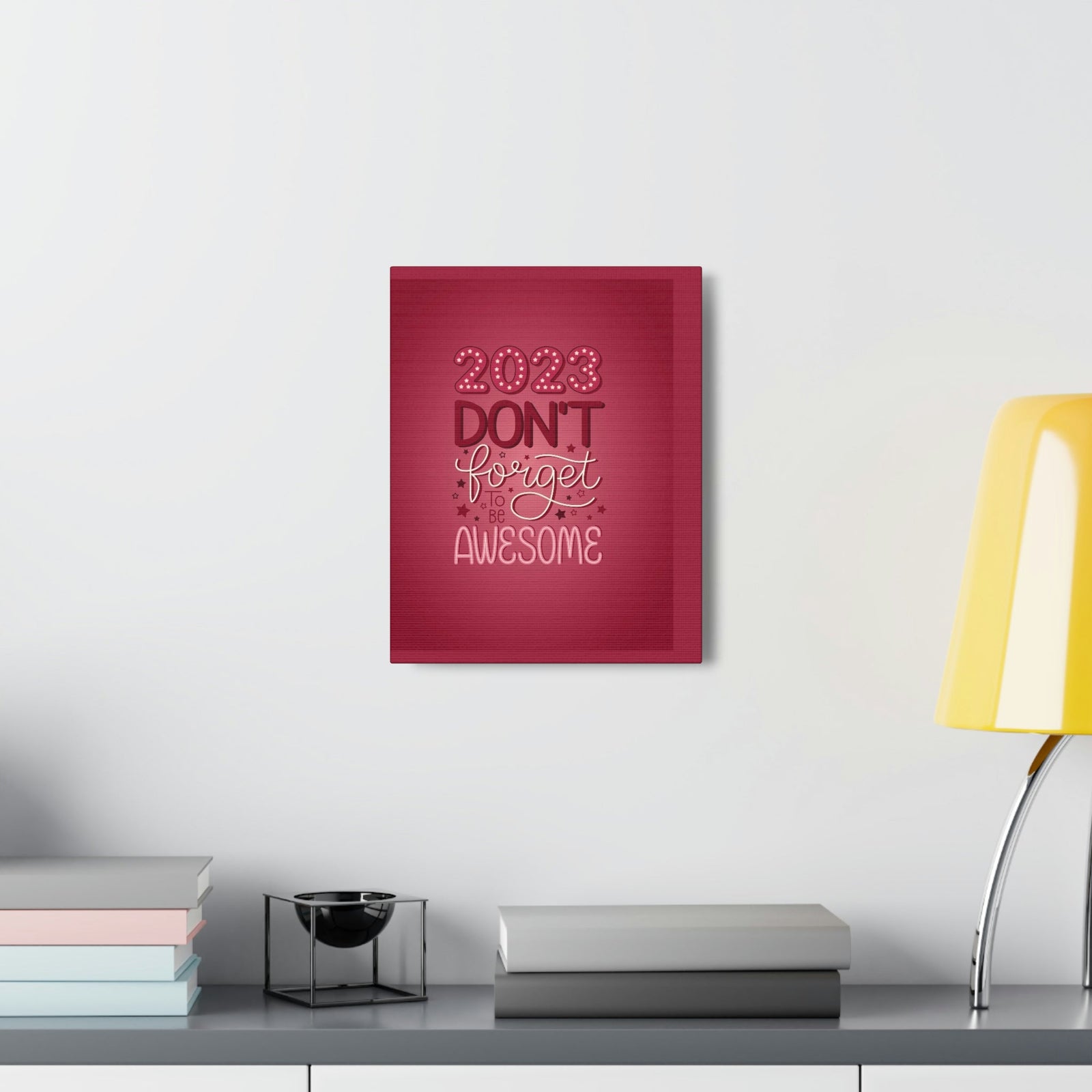 Scripture Walls Inspirational Wall Art Be Awesome 2023 Motivation Wall Decor for Home Office Gym Inspiring Success Quote Print Ready to Hang Unframed-Express Your Love Gifts