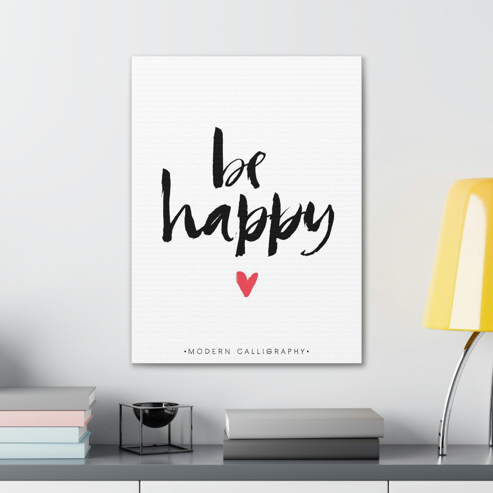 Scripture Walls Inspirational Wall Art Be Happy Motivation Wall Decor for Home Office Gym Inspiring Success Quote Print Ready to Hang Unframed-Express Your Love Gifts