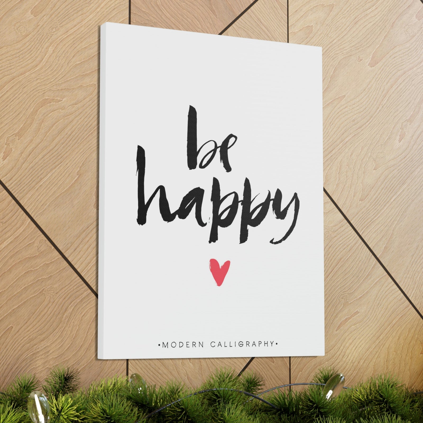 Scripture Walls Inspirational Wall Art Be Happy Motivation Wall Decor for Home Office Gym Inspiring Success Quote Print Ready to Hang Unframed-Express Your Love Gifts