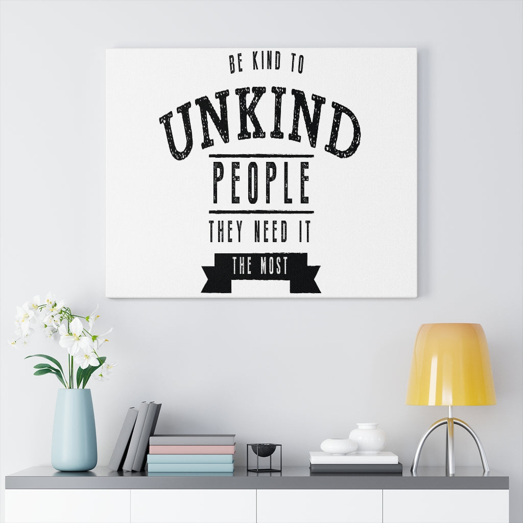 Scripture Walls Inspirational Wall Art Be Kind To Unkind People Wall Art Motivation Wall Decor for Home Office Gym Inspiring Success Quote Print Ready to Hang Unframed-Express Your Love Gifts