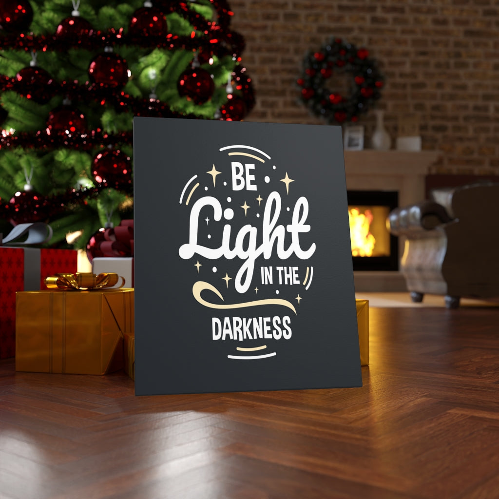 Scripture Walls Inspirational Wall Art Be Light In The Darkness Wall Art Motivation Wall Decor for Home Office Gym Inspiring Success Quote Print Ready to Hang Unframed-Express Your Love Gifts