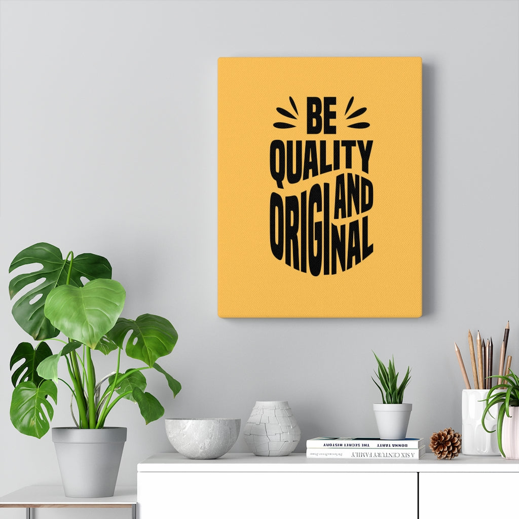 Scripture Walls Inspirational Wall Art Be Quality And Original Wall Art Motivation Wall Decor for Home Office Gym Inspiring Success Quote Print Ready to Hang Unframed-Express Your Love Gifts
