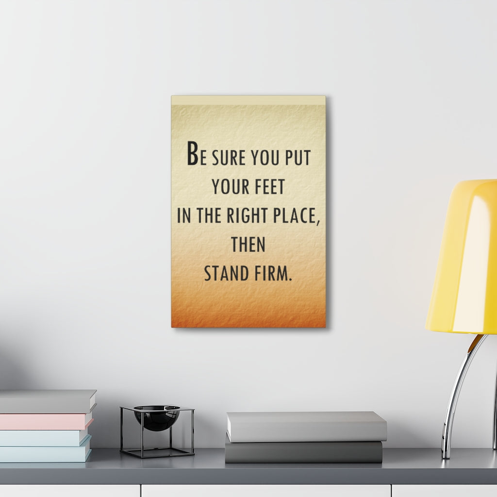 Scripture Walls Inspirational Wall Art Be Sure Stand Firm Motivation Wall Decor for Home Office Gym Inspiring Success Quote Print Ready to Hang Unframed-Express Your Love Gifts