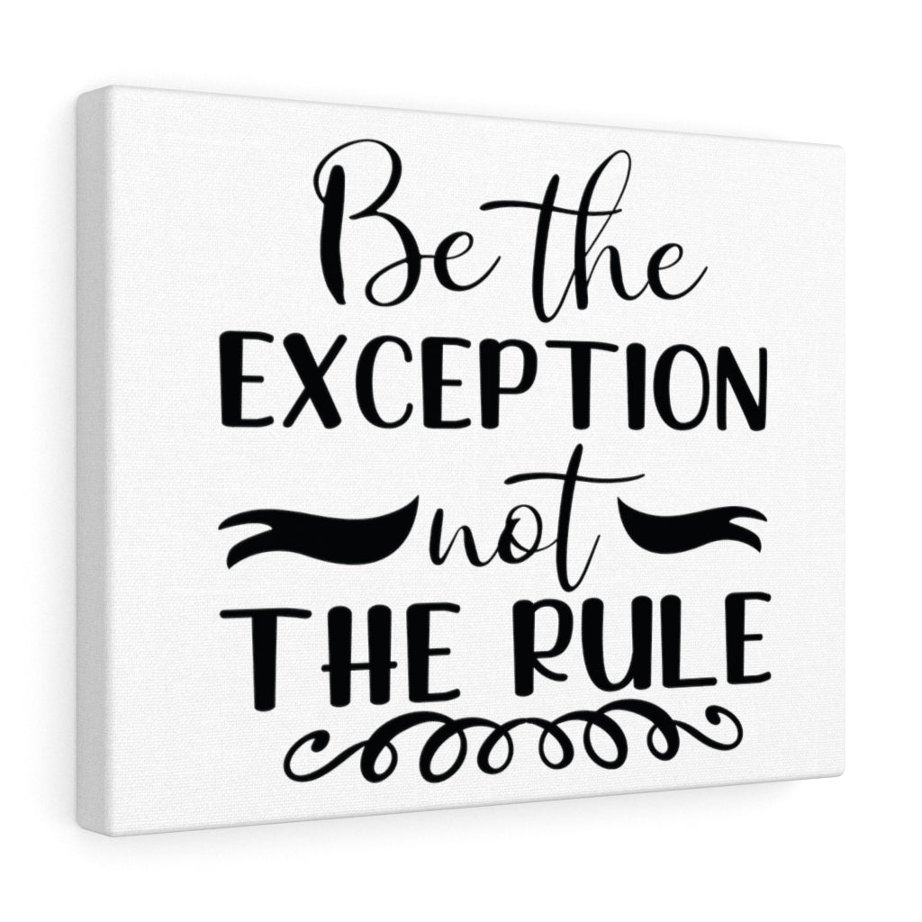 Scripture Walls Inspirational Wall Art Be The Exception Not The Rule Wall Art Motivation Wall Decor for Home Office Gym Inspiring Success Quote Print Ready to Hang Unframed-Express Your Love Gifts