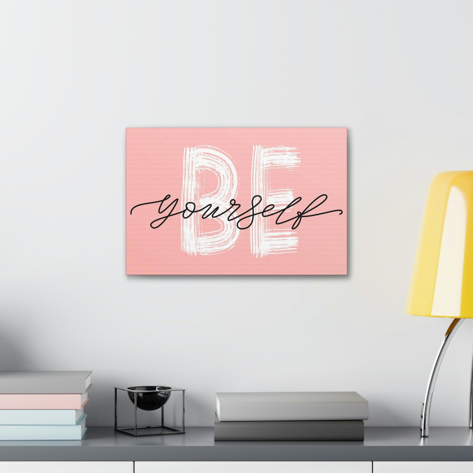 Scripture Walls Inspirational Wall Art Be Yourself Motivation Wall Decor for Home Office Gym Inspiring Success Quote Print Ready to Hang Unframed-Express Your Love Gifts